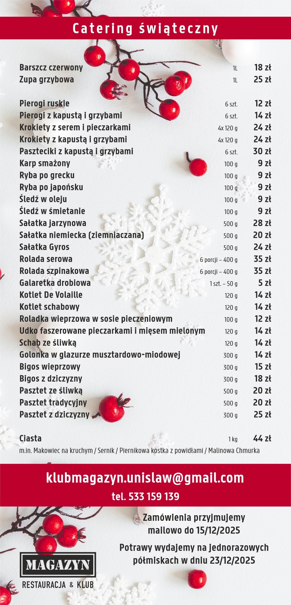 Nasza oferta cateringowa to połączenie tradycyjnych smaków z nowoczesną formą podania. Przygotowujemy dania z najwyższej jakości składników, dbając o estetykę, świeżość i idealne dopasowanie do charakteru wydarzenia.